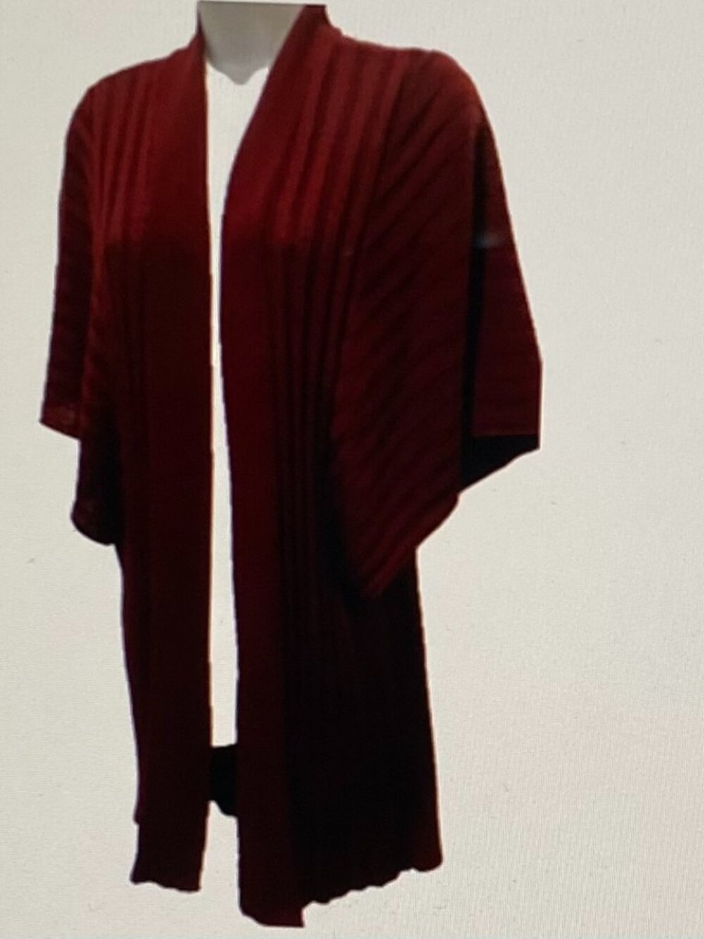 NEW DIRECTIONS MAROON OPEB FRONT CARDIGAN